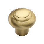 M Marcus Heritage Brass Bead Design Round Cupboard Knob 32mm 